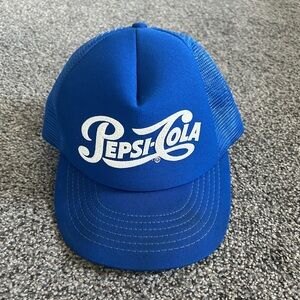Vintage Pepsi-Cola Trucker Hat – Blue Snapback Cap